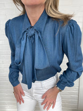 Load image into Gallery viewer, The Pinstriped Denim Zoe
